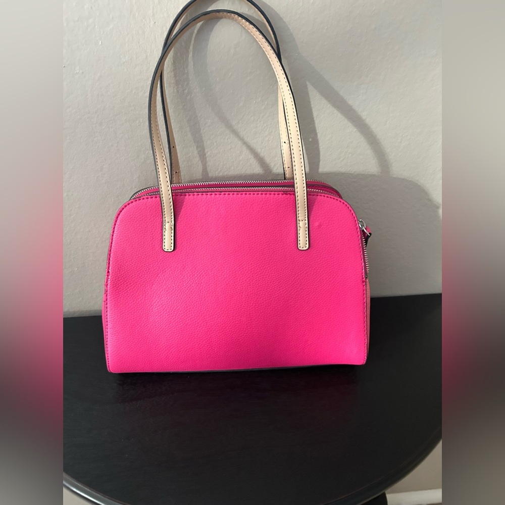 Guess Pink and Tan Satchel - Picture 2 of 16
